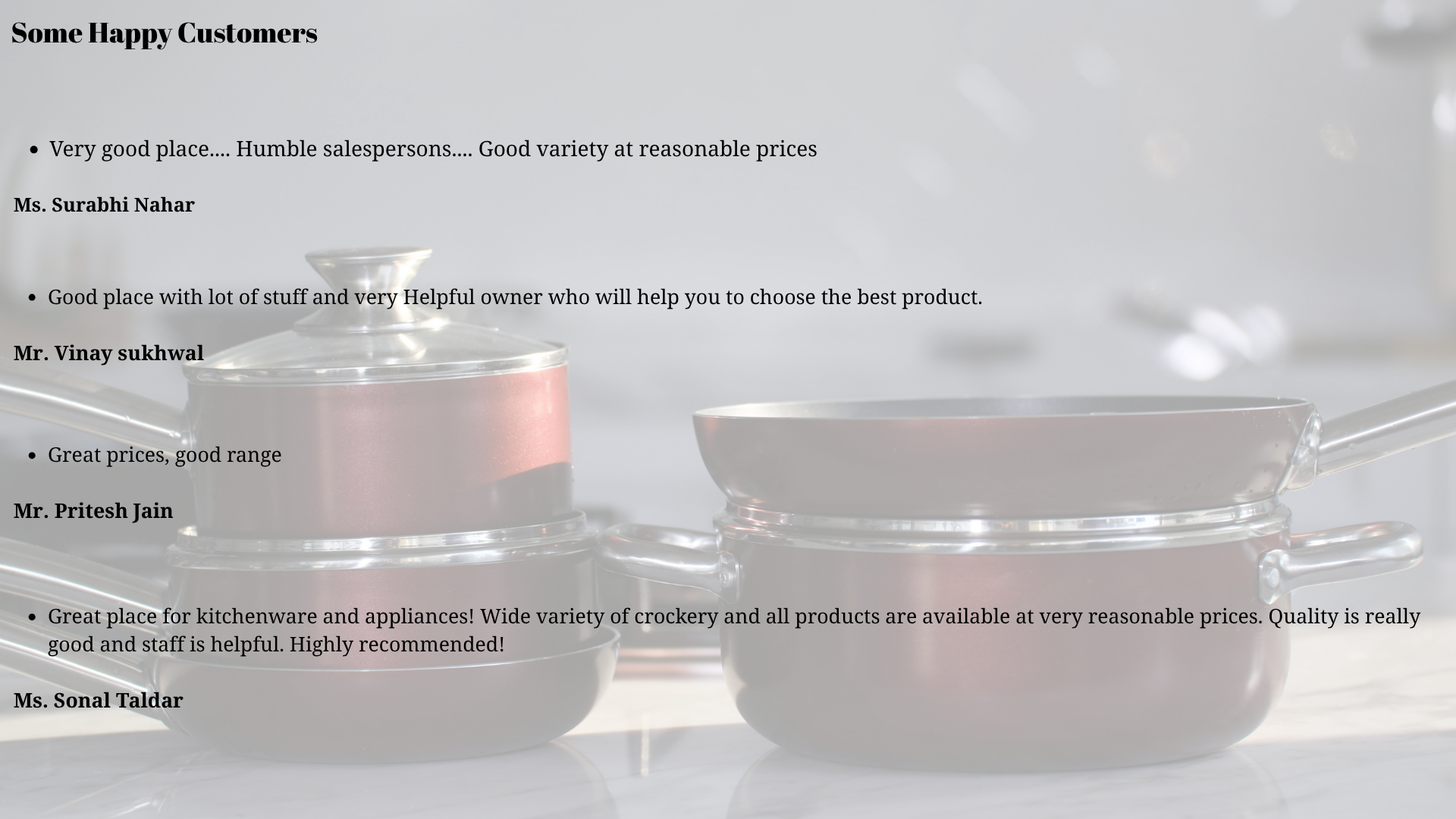 Utensil Shop at affodable prices